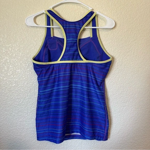 Nike Women's Blue Striped Tank Top - Picture 6 of 6